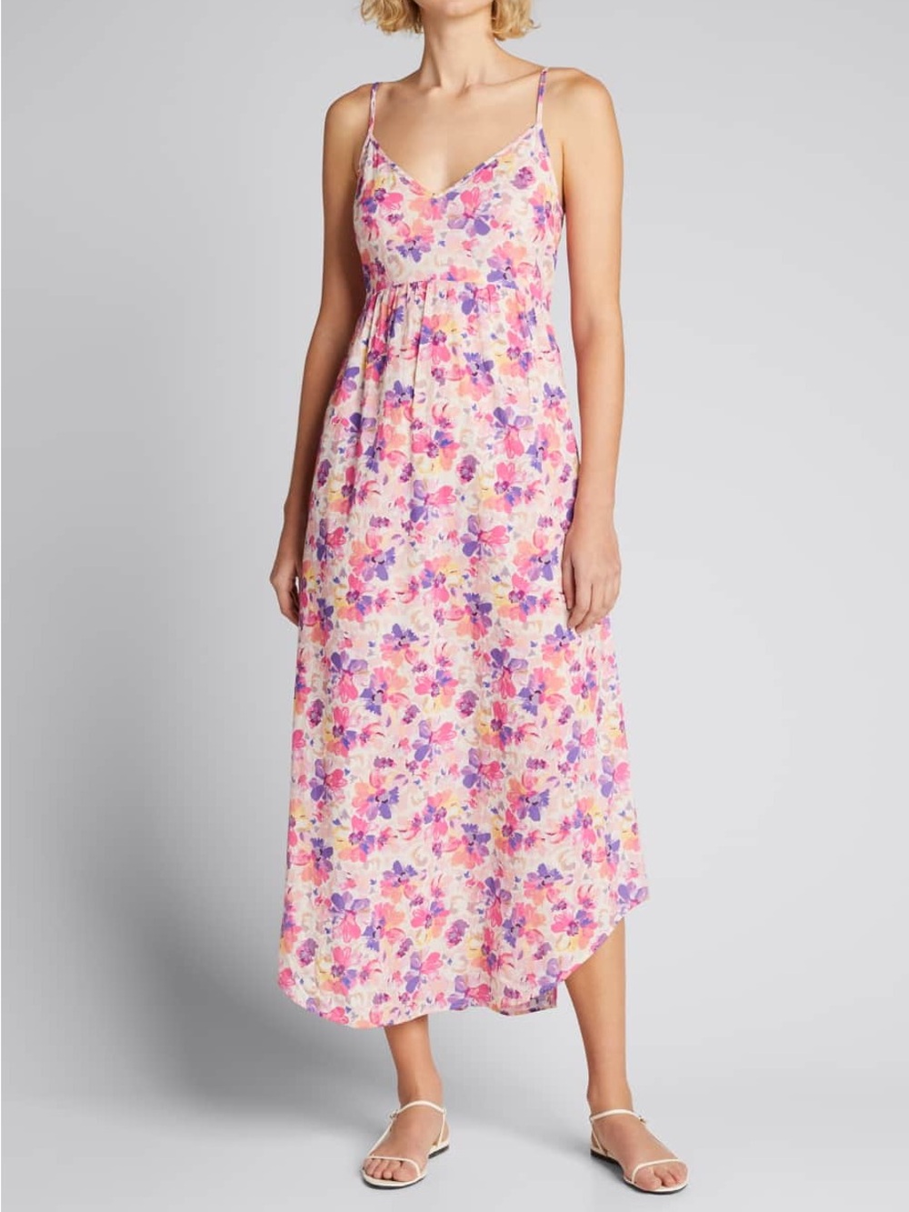 Loveshackfancy Faraday Floral-Print Slip Maxi Dress